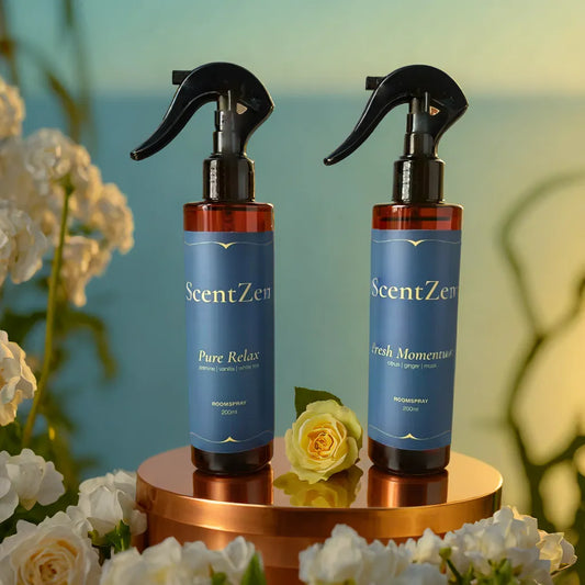 Rustgevende en verfrissende roomspray duopack